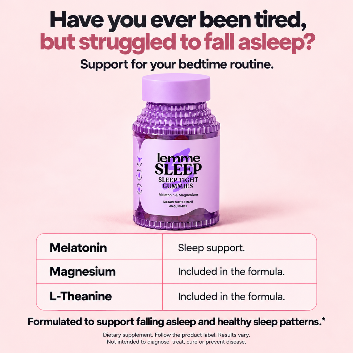 LEMME – Daily Supplements for Skin, Sleep, Calm & Energy