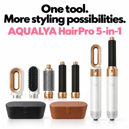 AQUALYA HairPro™ 5-in-1 – One Gift, Five Styling Tools
